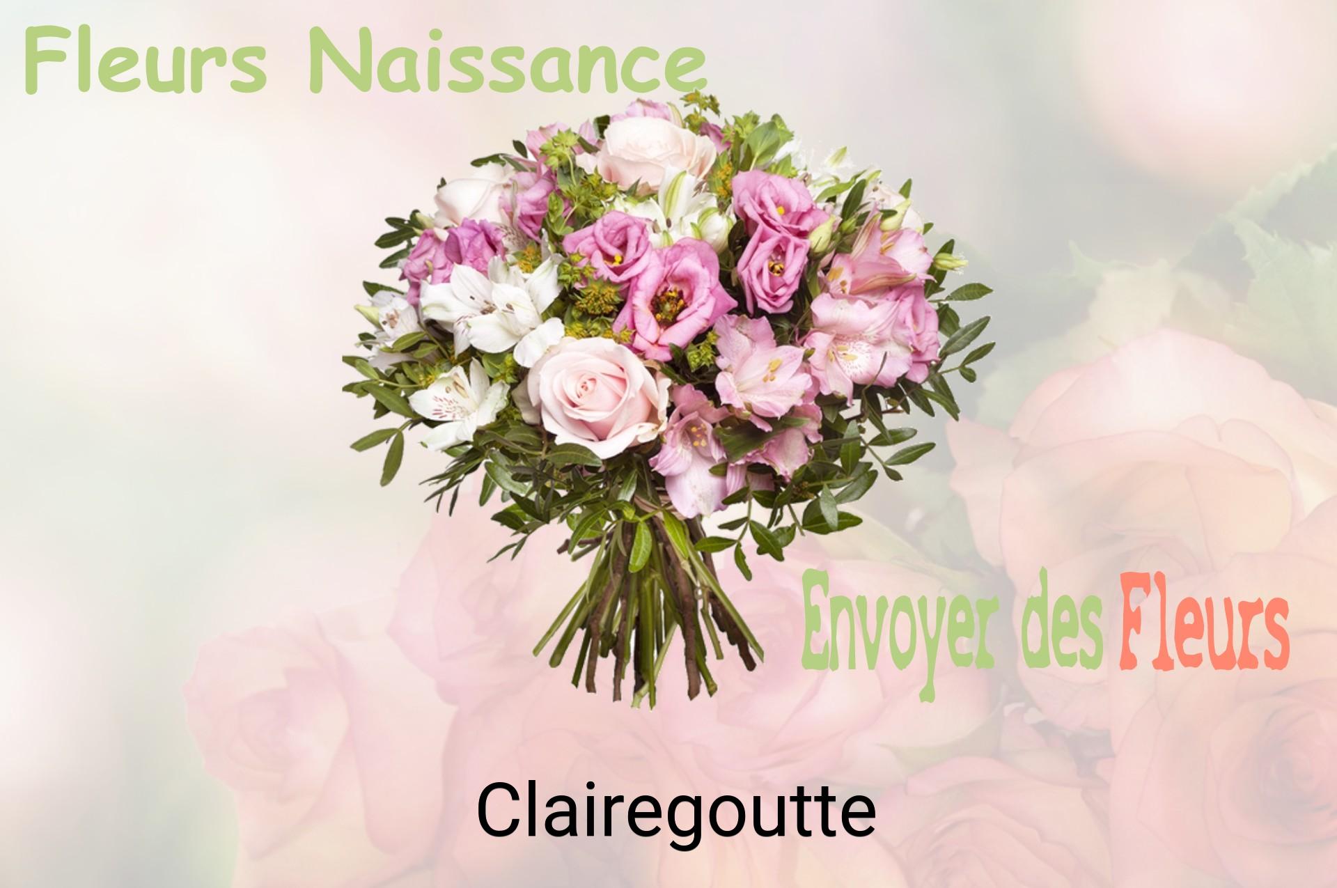 Bouquet de fleurs de naissance livré à Clairegoutte